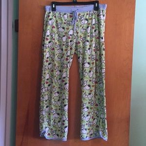 Snoopy and Woodstock pajamas bottoms